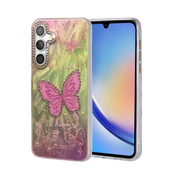 Samsung Galaxy A34 5g Kılıf Blade Aynalı Desenli Kapak - Desen 5 Samsung Galaxy A34 5g Kılıf Blade Aynalı Desenli Kapak - Desen 5