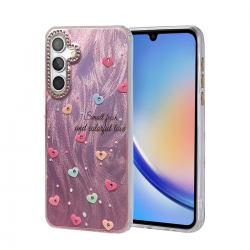 Samsung Galaxy A34 5g Kılıf Blade Aynalı Desenli Kapak - Desen 8 Samsung Galaxy A34 5g Kılıf Blade Aynalı Desenli Kapak - Desen 8