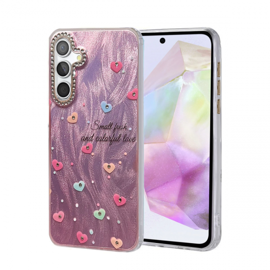 Samsung Galaxy A35 5g Kılıf Blade Aynalı Desenli Kapak - Desen 8