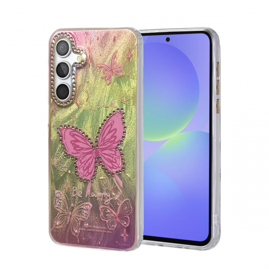 Samsung Galaxy A36 Kılıf Blade Aynalı Desenli Kapak - Desen 5