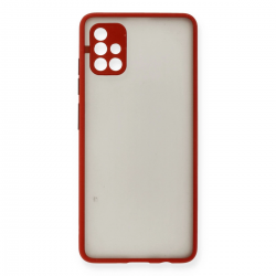 Samsung Galaxy A51 Kılıf Montreal Silikon Kapak - Kırmızı Samsung Galaxy A51 Kılıf Montreal Silikon Kapak - Kırmızı