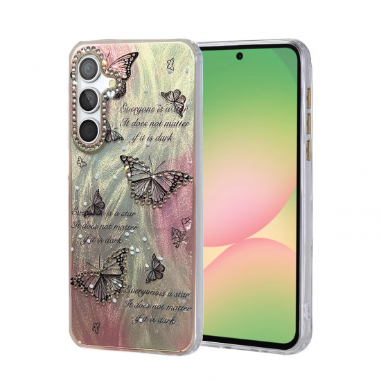 Samsung Galaxy A56 Kılıf Blade Aynalı Desenli Kapak - Desen 6