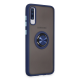 Samsung Galaxy A70 Kılıf Montreal Yüzüklü Silikon Kapak - Lacivert