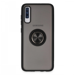 Samsung Galaxy A70 Kılıf Montreal Yüzüklü Silikon Kapak - Siyah Samsung Galaxy A70 Kılıf Montreal Yüzüklü Silikon Kapak - Siyah