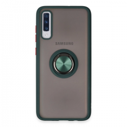 Samsung Galaxy A70 Kılıf Montreal Yüzüklü Silikon Kapak - Yeşil Samsung Galaxy A70 Kılıf Montreal Yüzüklü Silikon Kapak - Yeşil