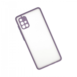 Samsung Galaxy A71 Kılıf Montreal Silikon Kapak - Mor Samsung Galaxy A71 Kılıf Montreal Silikon Kapak - Mor