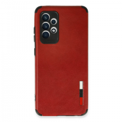 Samsung Galaxy A72 Kılıf Loop Deri Silikon - Kırmızı Samsung Galaxy A72 Kılıf Loop Deri Silikon - Kırmızı