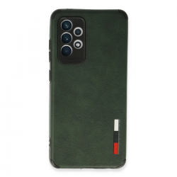 Samsung Galaxy A72 Kılıf Loop Deri Silikon - Yeşil Samsung Galaxy A72 Kılıf Loop Deri Silikon - Yeşil