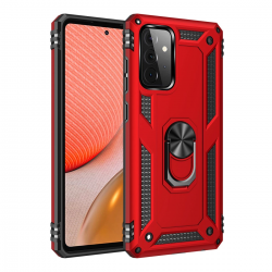 Samsung Galaxy A72 Kılıf Sofya Yüzüklü Silikon Kapak - Kırmızı Samsung Galaxy A72 Kılıf Sofya Yüzüklü Silikon Kapak - Kırmızı