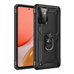 Samsung Galaxy A72 Kılıf Sofya Yüzüklü Silikon Kapak - Siyah Samsung Galaxy A72 Kılıf Sofya Yüzüklü Silikon Kapak - Siyah