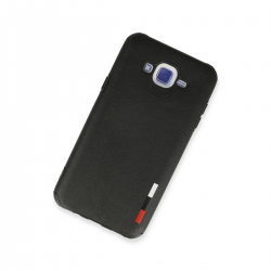 Samsung Galaxy J7 Kılıf Loop Deri Silikon - Siyah