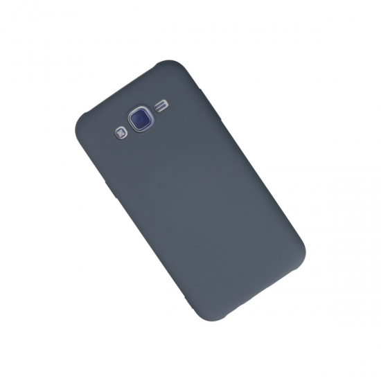 Samsung Galaxy J7 Kılıf Nano İçi Kadife Silikon - Gri