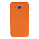 Samsung Galaxy J7 Kılıf Nano İçi Kadife Silikon - Turuncu
