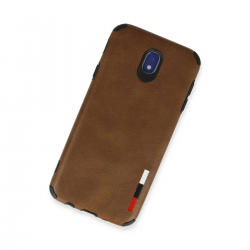 Samsung Galaxy J7 Pro / J730 Kılıf Loop Deri Silikon - Kahverengi Samsung Galaxy J7 Pro / J730 Kılıf Loop Deri Silikon - Kahverengi