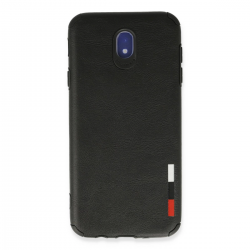Samsung Galaxy J7 Pro / J730 Kılıf Loop Deri Silikon - Siyah Samsung Galaxy J7 Pro / J730 Kılıf Loop Deri Silikon - Siyah