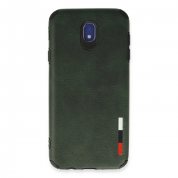 Samsung Galaxy J7 Pro / J730 Kılıf Loop Deri Silikon - Yeşil Samsung Galaxy J7 Pro / J730 Kılıf Loop Deri Silikon - Yeşil