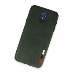 Samsung Galaxy J7 Pro / J730 Kılıf Loop Deri Silikon - Yeşil Samsung Galaxy J7 Pro / J730 Kılıf Loop Deri Silikon - Yeşil