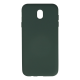 Samsung Galaxy J7 Pro / J730 Kılıf Nano İçi Kadife Silikon - Koyu Yeşil