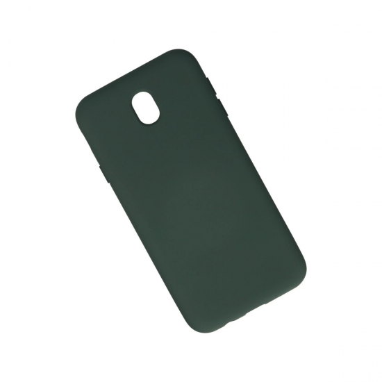 Samsung Galaxy J7 Pro / J730 Kılıf Nano İçi Kadife Silikon - Koyu Yeşil