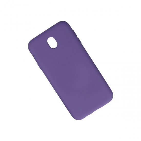 Samsung Galaxy J7 Pro / J730 Kılıf Nano İçi Kadife Silikon - Mor