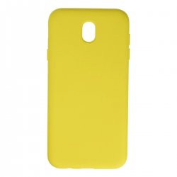 Samsung Galaxy J7 Pro / J730 Kılıf Nano İçi Kadife Silikon - Sarı Samsung Galaxy J7 Pro / J730 Kılıf Nano İçi Kadife Silikon - Sarı