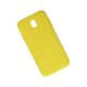 Samsung Galaxy J7 Pro / J730 Kılıf Nano İçi Kadife Silikon - Sarı