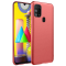 Samsung Galaxy M31 Kılıf Nano İçi Kadife Silikon - Kiremit