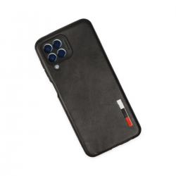 Samsung Galaxy M33 Kılıf Loop Deri Silikon - Siyah Samsung Galaxy M33 Kılıf Loop Deri Silikon - Siyah