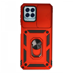 Samsung Galaxy M33 Kılıf Pars Lens Yüzüklü Silikon - Kırmızı Samsung Galaxy M33 Kılıf Pars Lens Yüzüklü Silikon - Kırmızı