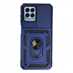 Samsung Galaxy M33 Kılıf Pars Lens Yüzüklü Silikon - Lacivert Samsung Galaxy M33 Kılıf Pars Lens Yüzüklü Silikon - Lacivert