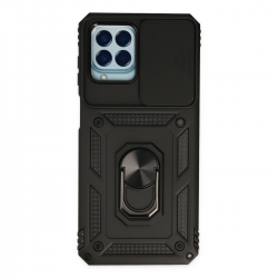 Samsung Galaxy M33 Kılıf Pars Lens Yüzüklü Silikon - Siyah Samsung Galaxy M33 Kılıf Pars Lens Yüzüklü Silikon - Siyah