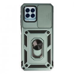 Samsung Galaxy M33 Kılıf Pars Lens Yüzüklü Silikon - Yeşil Samsung Galaxy M33 Kılıf Pars Lens Yüzüklü Silikon - Yeşil