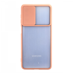 Samsung Galaxy M52 5g Kılıf Palm Buzlu Kamera Sürgülü Silikon - Pembe Samsung Galaxy M52 5g Kılıf Palm Buzlu Kamera Sürgülü Silikon - Pembe