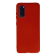 Samsung Galaxy S20 Kılıf Nano İçi Kadife Silikon - Kırmızı