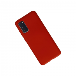 Samsung Galaxy S20 Kılıf Nano İçi Kadife Silikon - Kırmızı Samsung Galaxy S20 Kılıf Nano İçi Kadife Silikon - Kırmızı
