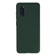 Samsung Galaxy S20 Kılıf Nano İçi Kadife Silikon - Koyu Yeşil