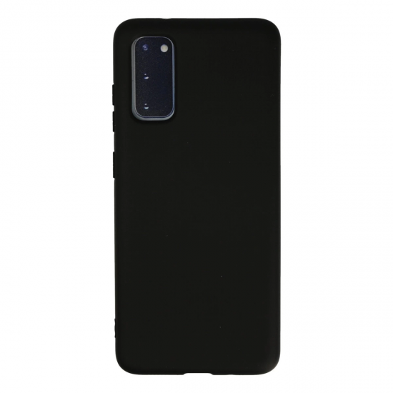 Samsung Galaxy S20 Kılıf Nano İçi Kadife Silikon - Siyah