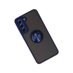 Samsung Galaxy S21 Fe Kılıf Montreal Yüzüklü Silikon Kapak - Lacivert Samsung Galaxy S21 Fe Kılıf Montreal Yüzüklü Silikon Kapak - Lacivert