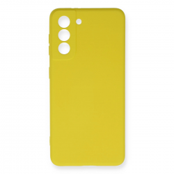 Samsung Galaxy S21 Fe Kılıf Nano İçi Kadife Silikon - Sarı Samsung Galaxy S21 Fe Kılıf Nano İçi Kadife Silikon - Sarı