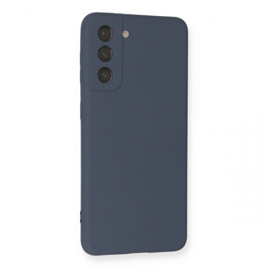 Samsung Galaxy S21 Kılıf Nano İçi Kadife Silikon - Gri