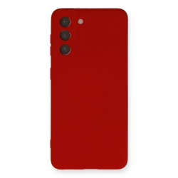 Samsung Galaxy S21 Kılıf Nano İçi Kadife Silikon - Kırmızı Samsung Galaxy S21 Kılıf Nano İçi Kadife Silikon - Kırmızı