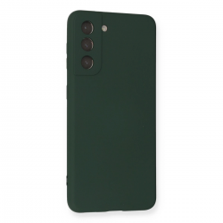 Samsung Galaxy S21 Kılıf Nano İçi Kadife Silikon - Koyu Yeşil Samsung Galaxy S21 Kılıf Nano İçi Kadife Silikon - Koyu Yeşil