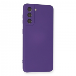 Samsung Galaxy S21 Kılıf Nano İçi Kadife Silikon - Mor Samsung Galaxy S21 Kılıf Nano İçi Kadife Silikon - Mor