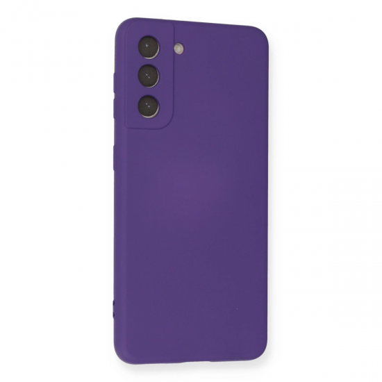 Samsung Galaxy S21 Kılıf Nano İçi Kadife Silikon - Mor