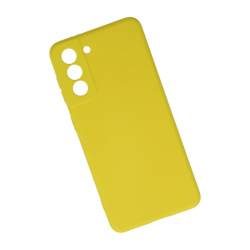 Samsung Galaxy S21 Kılıf Nano İçi Kadife Silikon - Sarı Samsung Galaxy S21 Kılıf Nano İçi Kadife Silikon - Sarı
