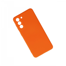 Samsung Galaxy S21 Kılıf Nano İçi Kadife Silikon - Turuncu Samsung Galaxy S21 Kılıf Nano İçi Kadife Silikon - Turuncu