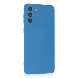 Samsung Galaxy S21 Plus Kılıf Nano İçi Kadife Silikon - Mavi Samsung Galaxy S21 Plus Kılıf Nano İçi Kadife Silikon - Mavi