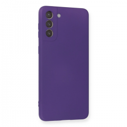 Samsung Galaxy S21 Plus Kılıf Nano İçi Kadife Silikon - Mor Samsung Galaxy S21 Plus Kılıf Nano İçi Kadife Silikon - Mor