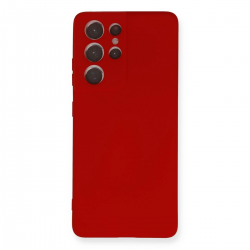 Samsung Galaxy S21 Ultra Kılıf Nano İçi Kadife Silikon - Kırmızı Samsung Galaxy S21 Ultra Kılıf Nano İçi Kadife Silikon - Kırmızı