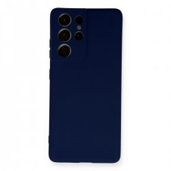 Samsung Galaxy S21 Ultra Kılıf Nano İçi Kadife Silikon - Lacivert Samsung Galaxy S21 Ultra Kılıf Nano İçi Kadife Silikon - Lacivert